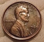 1969 D Lincoln Penny with Floating Roof Errors