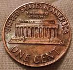 1969 D Lincoln Penny with Floating Roof Errors