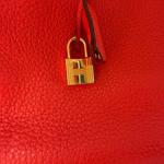 Orange Hermes Birkin 35 Handbag with Gold Hardware
