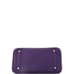 Purple Hermes Birkin 30 Togo Handbag with Palladium