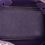 Purple Hermes Birkin 30 Togo Handbag with Palladium