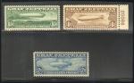 Graf Zeppelin Airmail Stamp Set C13-15