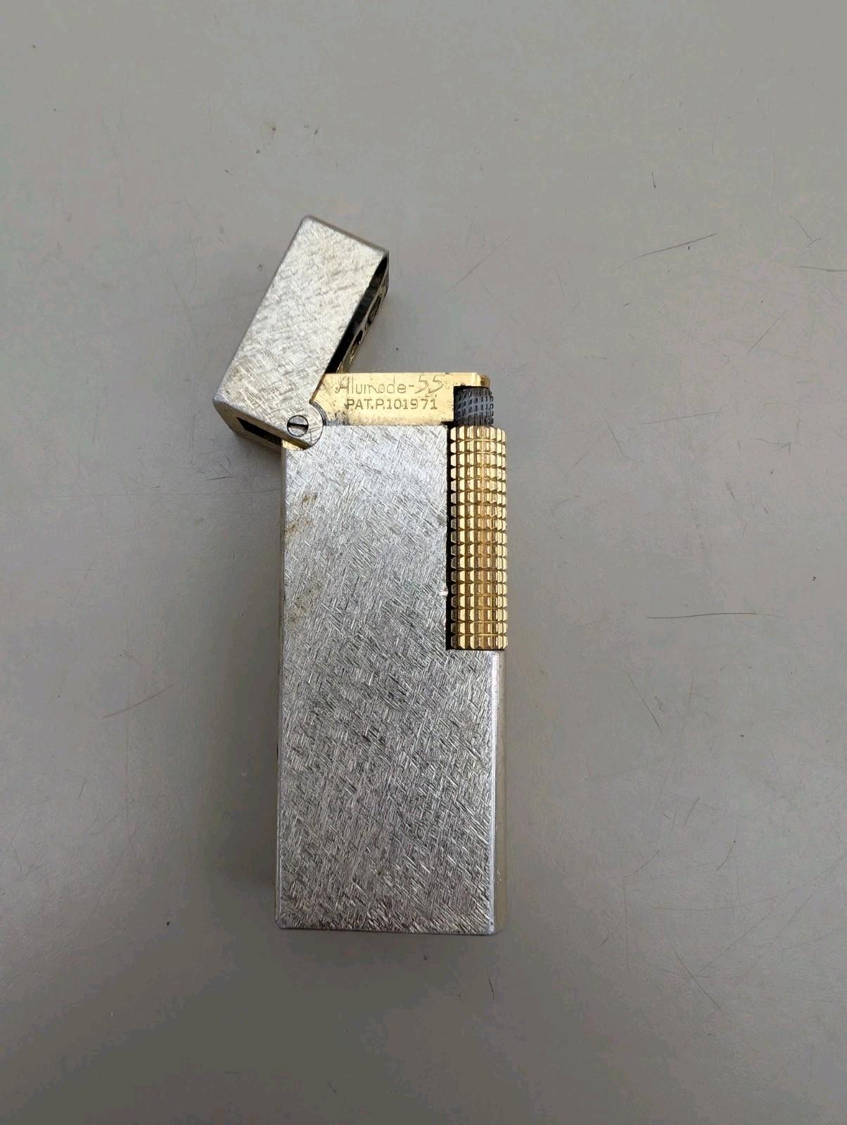 Colibri Vintage Alumode 55 Lighter - Silver & Gold