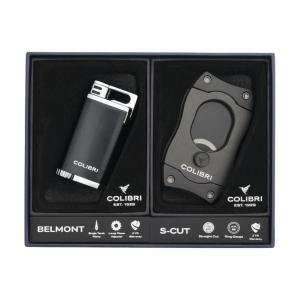 Colibri Belmont Torch Lighter & S-Cut Cutter Set