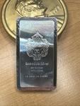 Scottsdale .999 Fine Silver 10 oz Bar Displayed