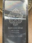 Scottsdale .999 Fine Silver 10 oz Bar Displayed