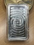 Scottsdale .999 Fine Silver 10 oz Bar Displayed