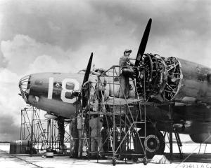 Boeing B-17 Flying Fortress WWII Crew Photo