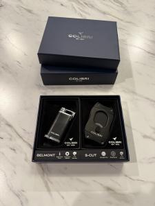 Colibri Belmont Jet Lighter & Cigar Cutter Set