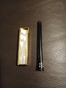 Vintage Colibri Butane Lighter with Mother of Pearl