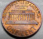 1974 Lincoln Memorial Penny - No Mint Mark