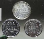 1943 Lincoln Steel Cent Penny PDS Set