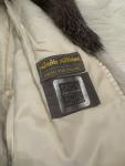 Jindo Saga Fox Fur Jacket in White Brown Large