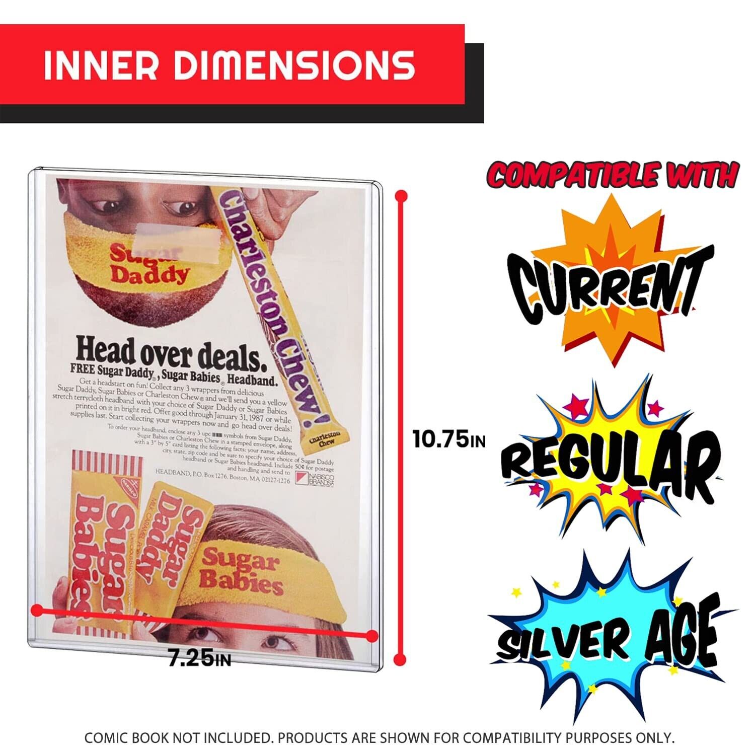 Current, Regular, Silver Age Comics Toploader - 0.5mm