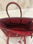 Hermes Birkin 30 Red Epsom with Palladium Hardware
