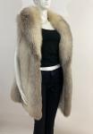 XL Fluffy Arctic Fox Fur Vest Coat