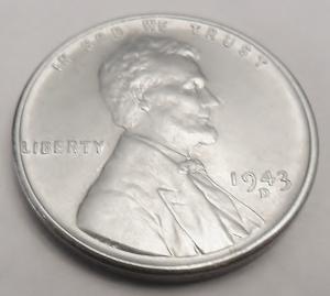 1943 D Lincoln Steel Wheat Penny Collectible