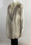 XL Fluffy Arctic Fox Fur Vest Coat