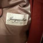 Jacques Aran Natural Silver Fox Fur Coat, Size S