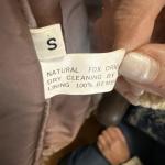 Jacques Aran Natural Silver Fox Fur Coat, Size S