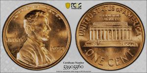 1972 Doubled Die Lincoln Memorial Cent MS 65