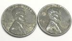 1943 P Lincoln Steel Wheat Penny Set (2 Coins)