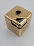 Gold Tone Colibri Vintage Cubed Lighter - Japan
