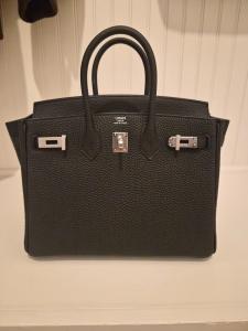 Hermes Birkin 25 Togo Black with Palladium Hardware