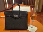 Hermes Birkin 25 Togo Black with Palladium Hardware