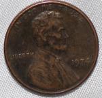 1974 Lincoln Penny No Mint Mark Double Die Error