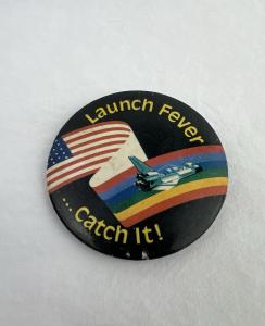 NASA Space Shuttle Vintage Pin Back Button