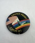 NASA Space Shuttle Vintage Pin Back Button