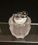 1960s Lalique Varaflame Frosted Crystal Lighter