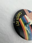 NASA Space Shuttle Vintage Pin Back Button