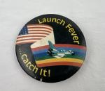 NASA Space Shuttle Vintage Pin Back Button