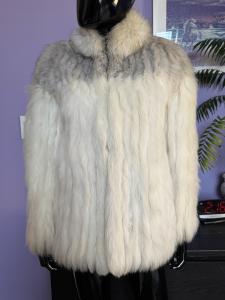 Saga Fox Blue Shadow Fox Fur Coat - Women’s