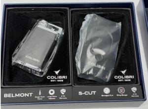 Colibri Belmont Jet Lighter and S-Cut Cutter Set