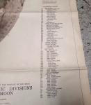 1961 Apollo 11 Lunar Map by Hackman Mason