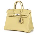 Hermes Birkin 30 Jaune Poussin Togo Bag