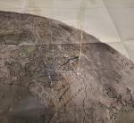 1961 Apollo 11 Lunar Map by Hackman Mason