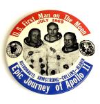 Apollo 11 Moon Landing Vintage 3.5" Pin