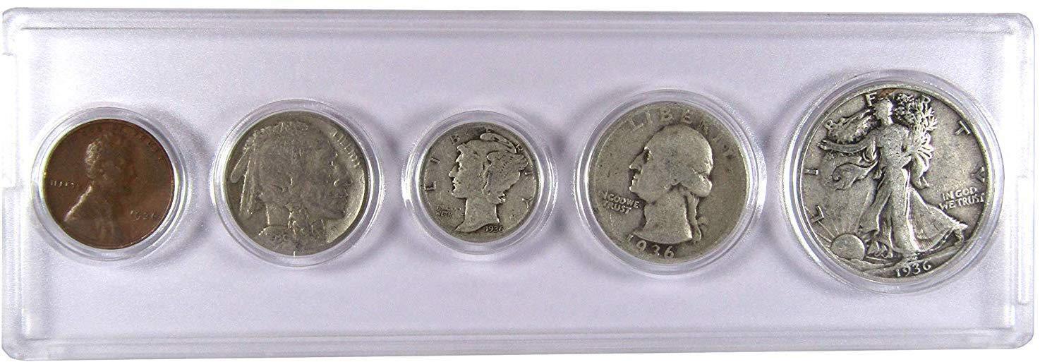 1936 Saga Collectibles: 5 Coin Collector's Gift Set