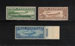 Graf Zeppelin US Airmail Stamps Scott C13 C14 C15