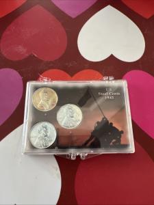Set of 3 Wartime Steel Cents 1943