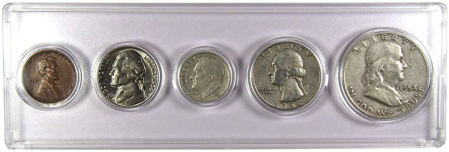 1954 Collectible Saga Collectibles Year Set - 5 Coins
