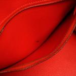 Authentic Hermès Red Togo Birkin Retourne 30 Handbag