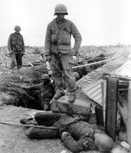 US Soldier and Wehrmacht Soldier D-Day Photo