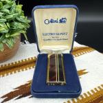 COLIBRI Vintage Pocket Lighter Gold Wood Tone