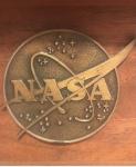 NASA Space Wooden Mantle Clock Collectible