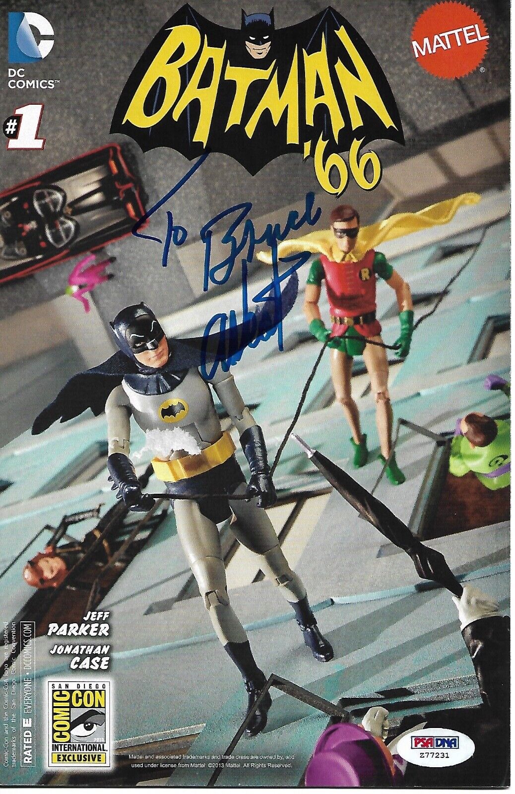 DC Comics Batman '66 Adam West Autographed Comic